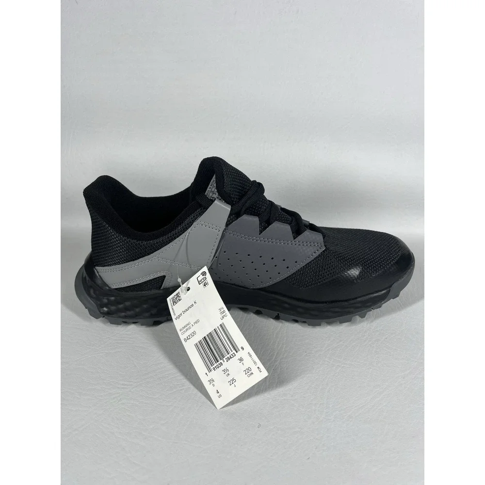 Adidas Vigor Bounce Shoes Size 4 Black Gray B42320 Athletic Lace Up